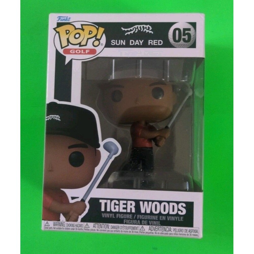 Funko Pop! Golf Tiger Woods Sun Day Red Vinyl Figure #05 Sports Red Black 2025